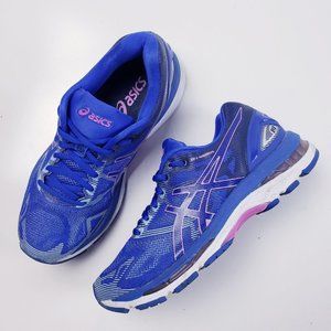 Asics Women's Blue Gel Nimbus 19 T750N Running Sneaker Shoes Size 6.5